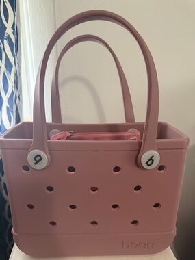 BOGG BAG Dusty Pink Small Tote with Zip Pouch
